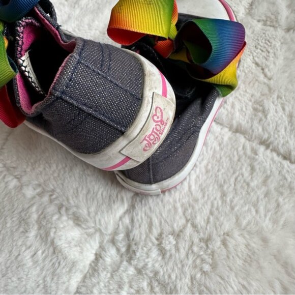 Jojo Siwa | Denim Canvas JoJo Legacee Sneakers | Size Girls 8 - Picture 8 of 9